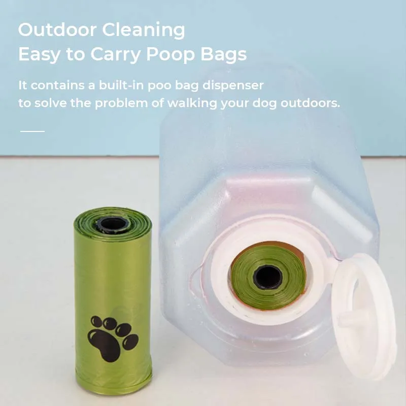 3 in 1 Multifunctional Portable Dog Walking Water Bottle