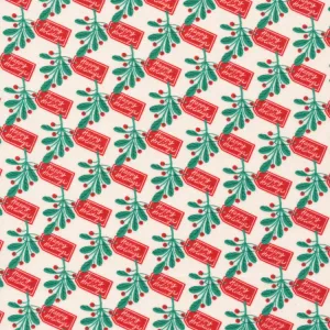 44"- 45" - 100% Organic Cotton - Christmas Past