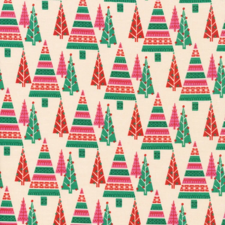 44"- 45" - 100% Organic Cotton - Christmas Past