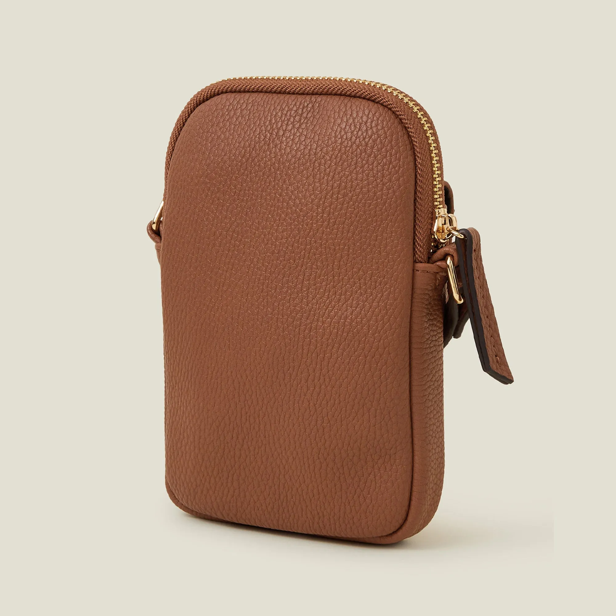 Accessorize London Women's Brown Pocket Phone Bag