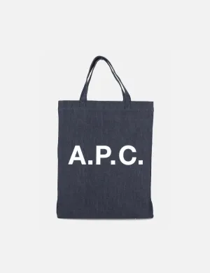 A.P.C. Lou Mini Anses Tote Bag - Indigo Blue