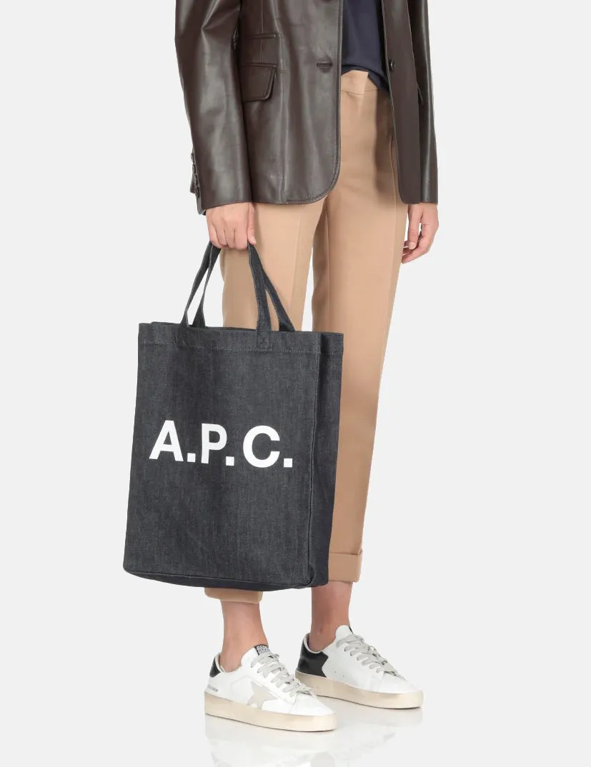 A.P.C. Lou Mini Anses Tote Bag - Indigo Blue