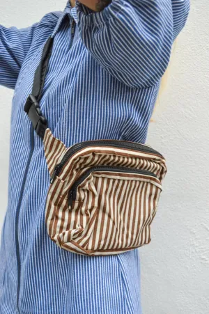 Baggu Brown Stripe Fanny Pack