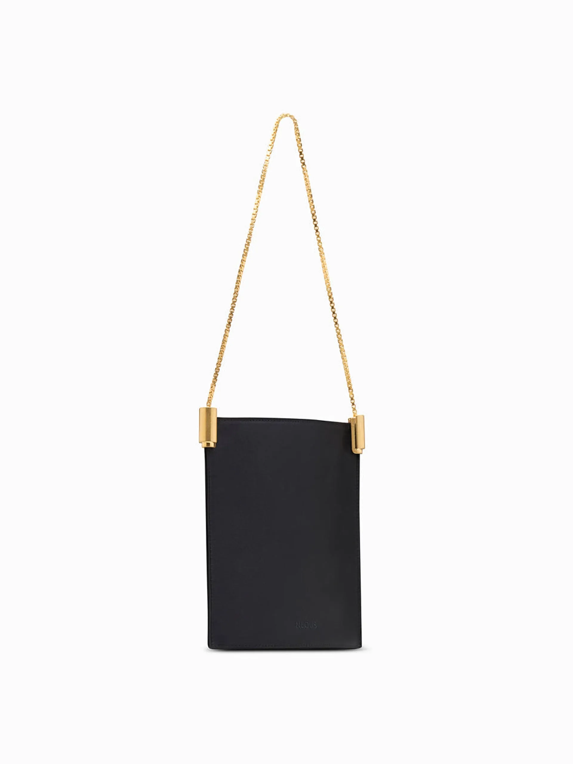 Black satin Dorado 1.0 shoulder bag