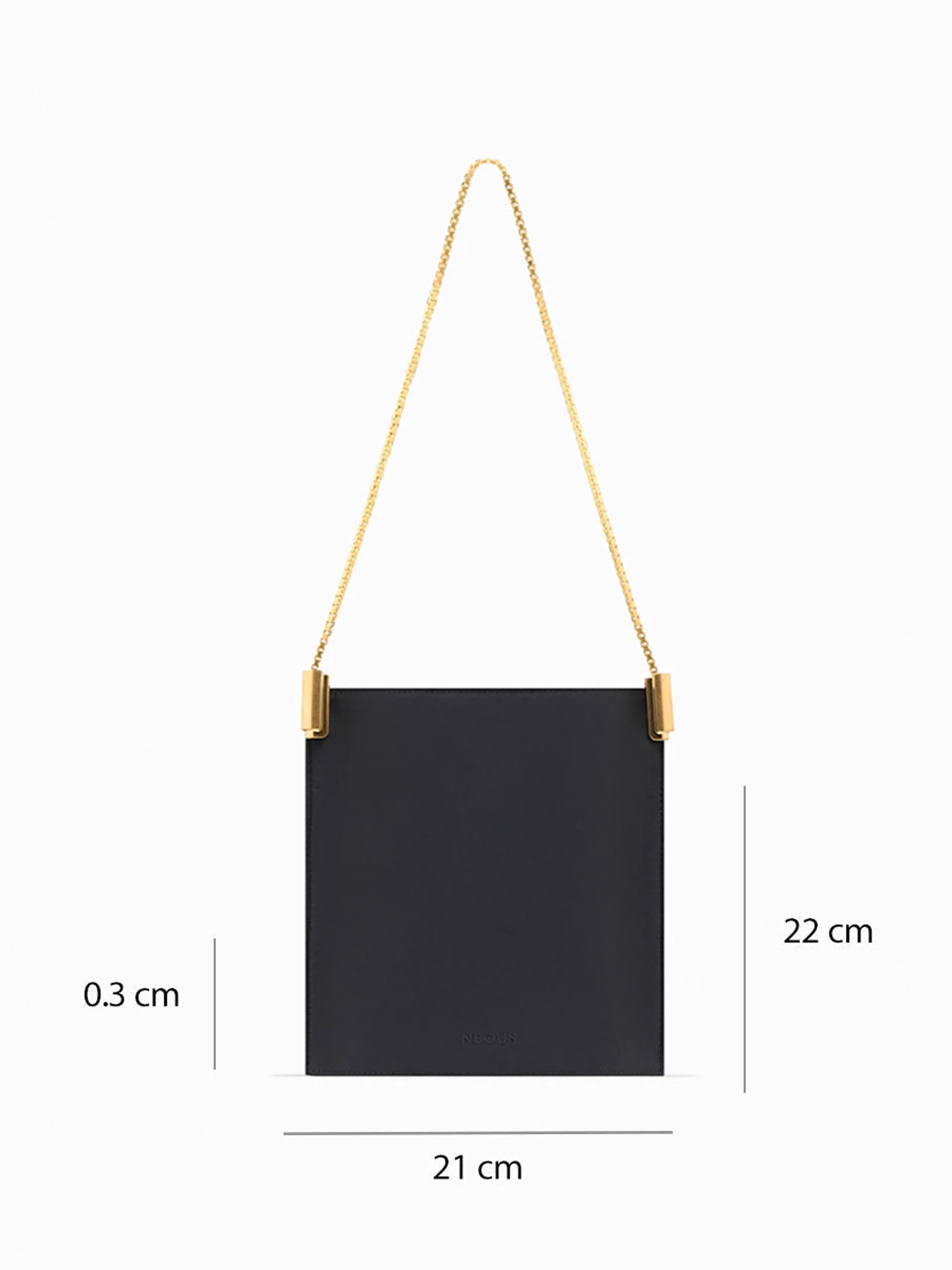 Black satin Dorado 1.0 shoulder bag