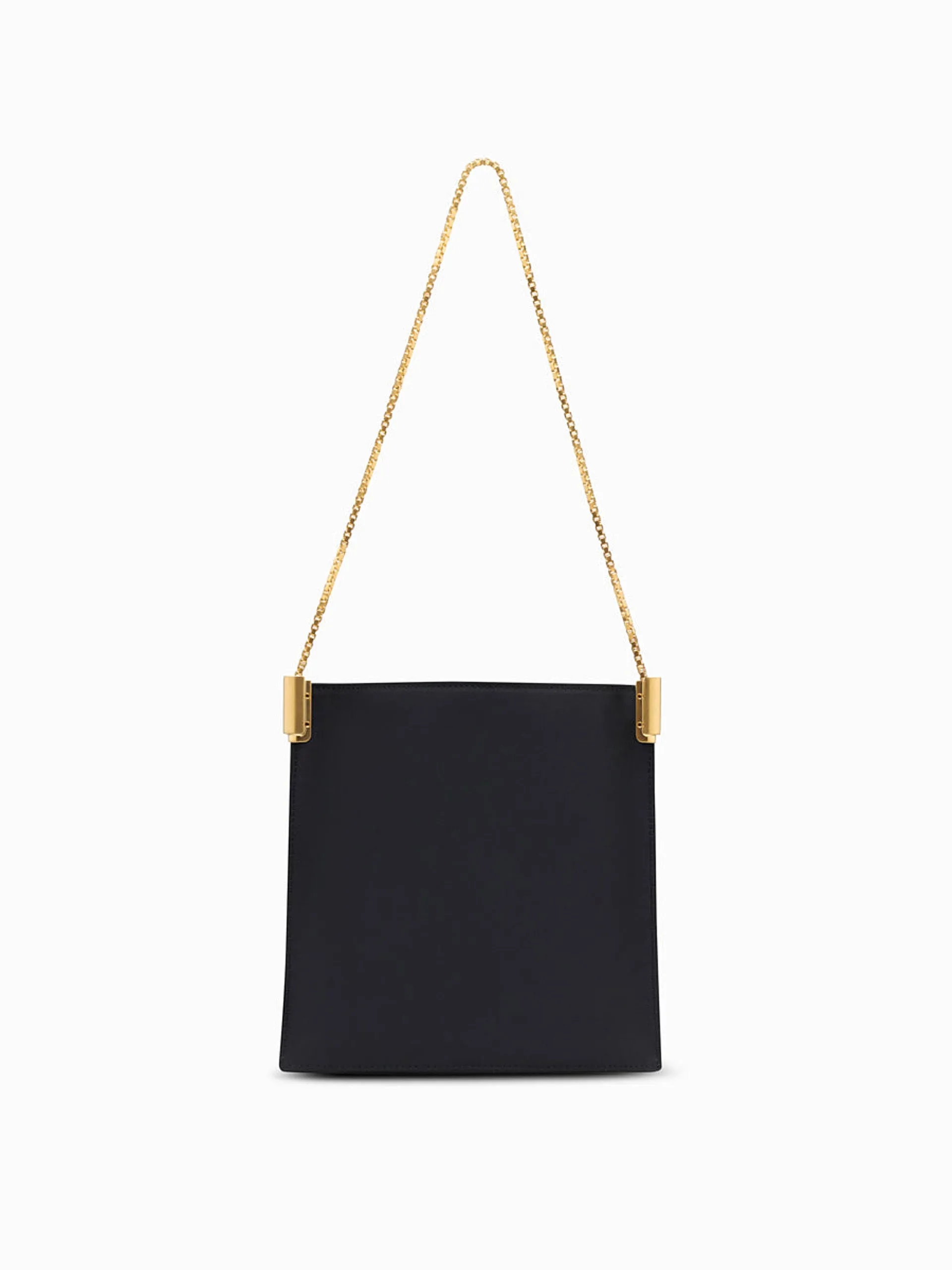 Black satin Dorado 1.0 shoulder bag