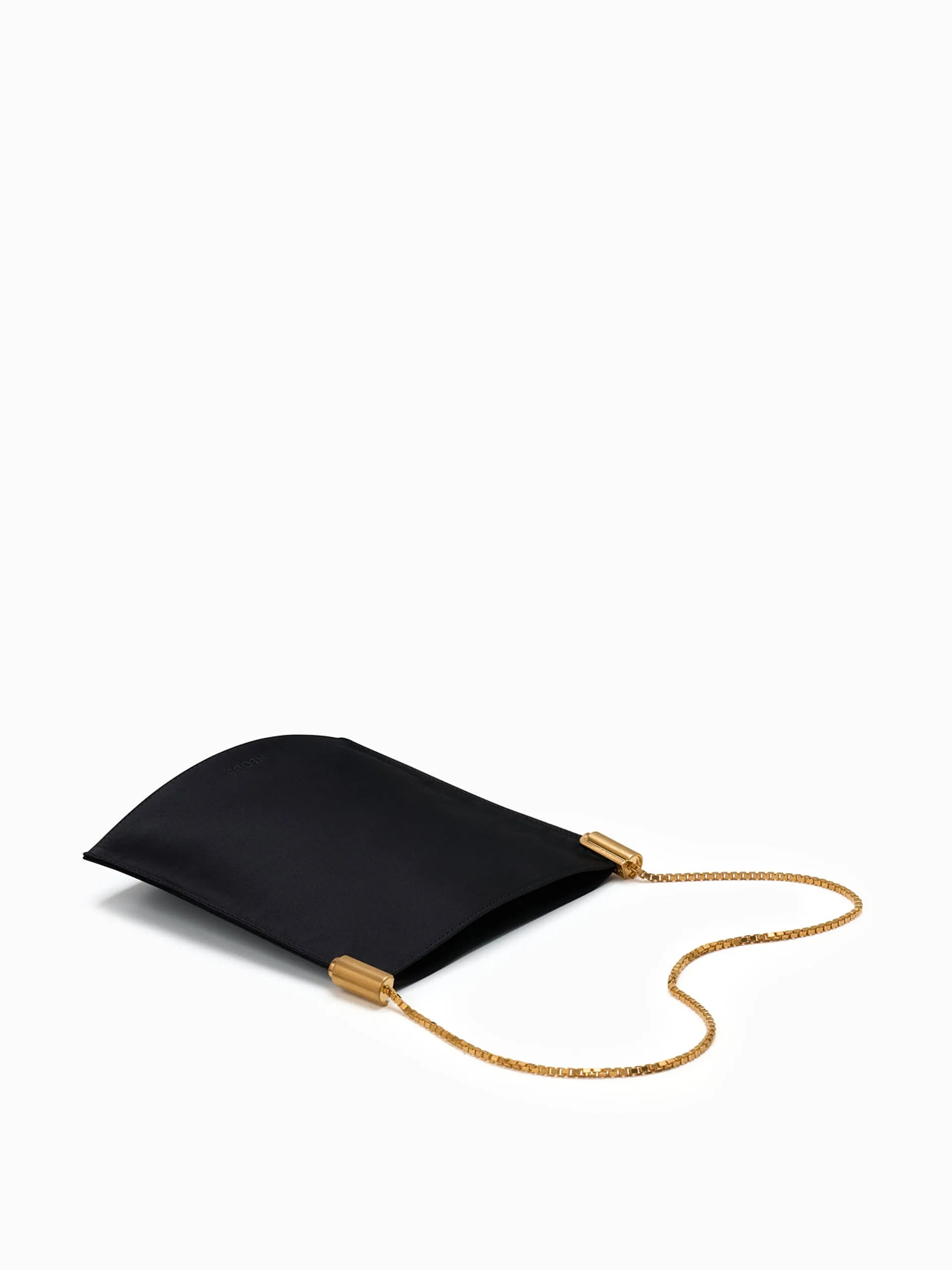 Black satin Dorado 1.0 shoulder bag