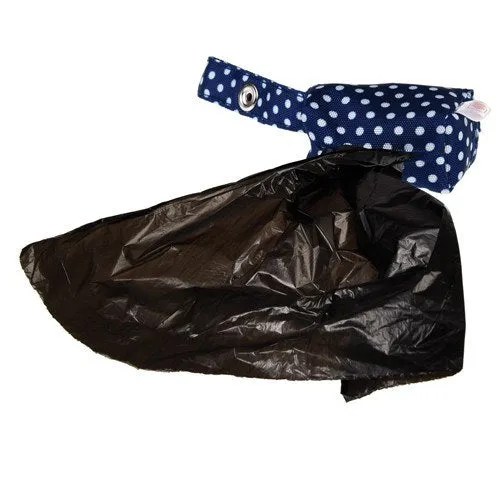 Blue Polka Dot Dog Poop Bag Holder