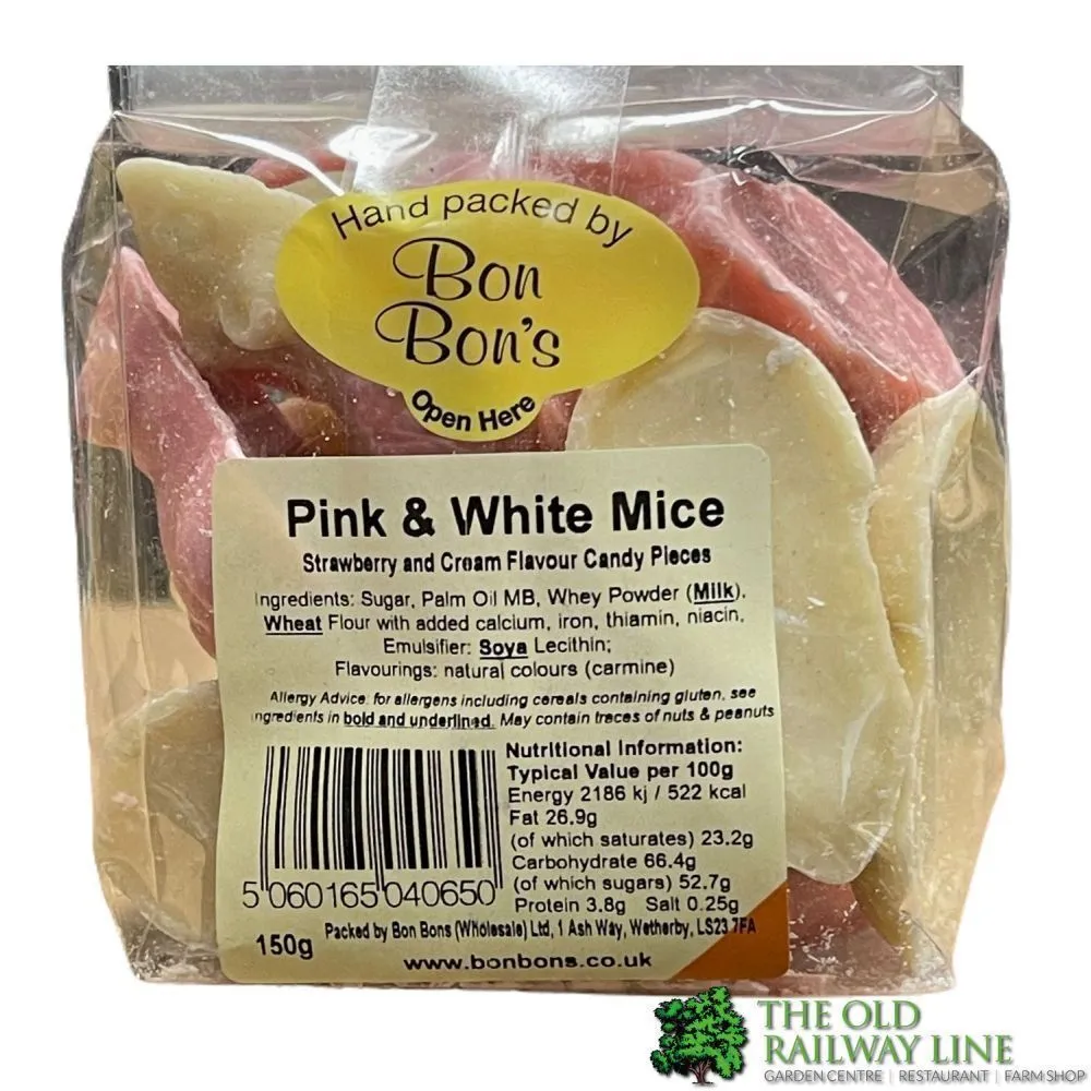 Bon Bon's 150g Pink & White Mice