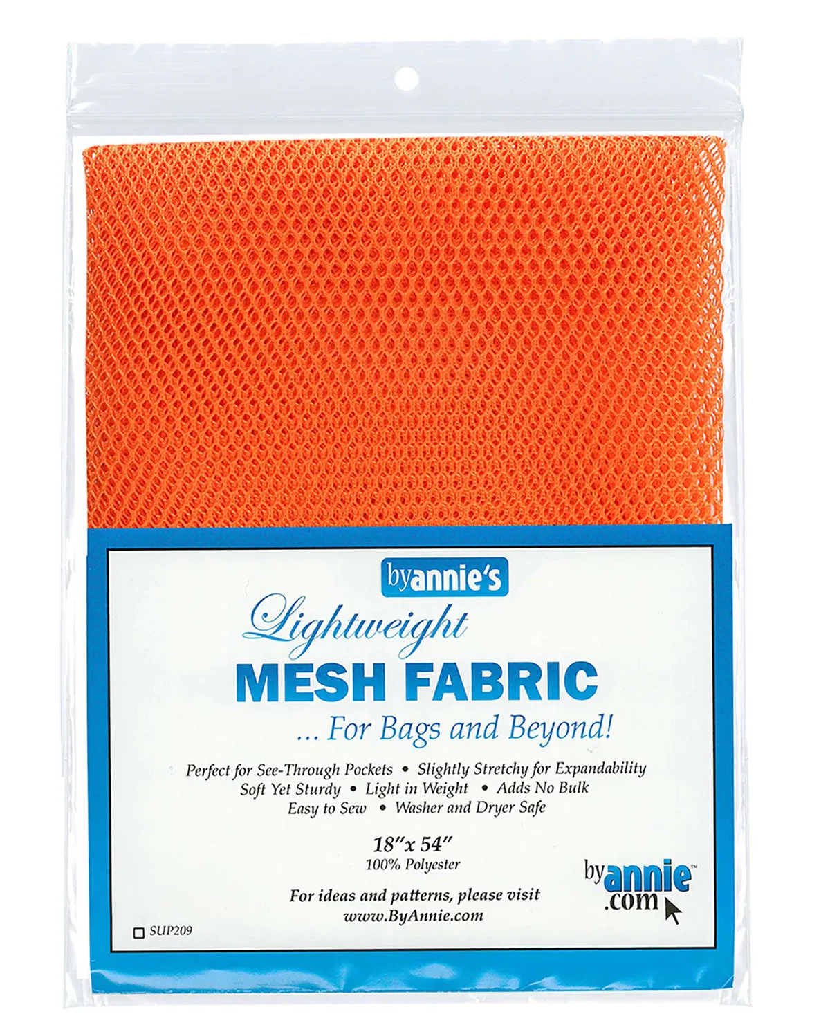 BY ANNIE - MESH FABRIC - LIGHTWEIGHT - Pumpkin