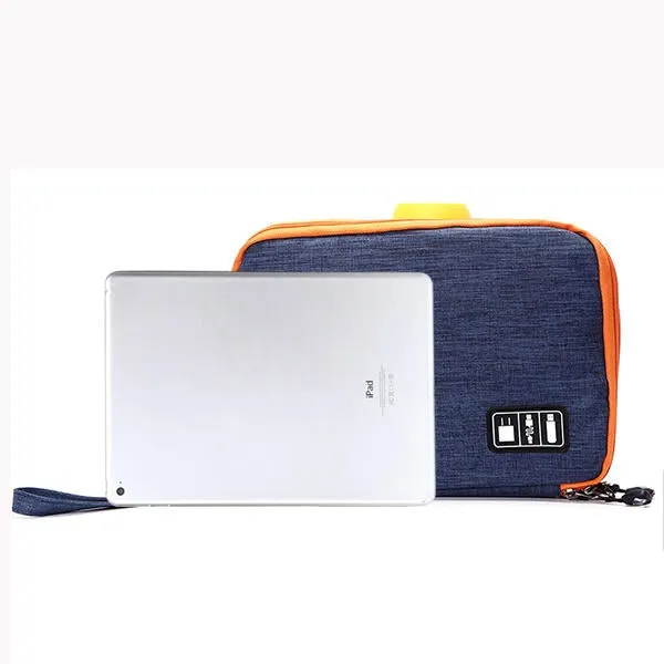 Casual Multifunctional Canvas Multi Pocket Ipad Store Bag Phone Storage