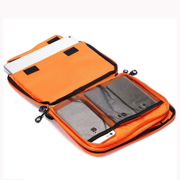 Casual Multifunctional Canvas Multi Pocket Ipad Store Bag Phone Storage