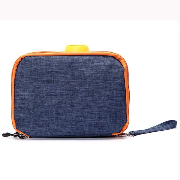 Casual Multifunctional Canvas Multi Pocket Ipad Store Bag Phone Storage