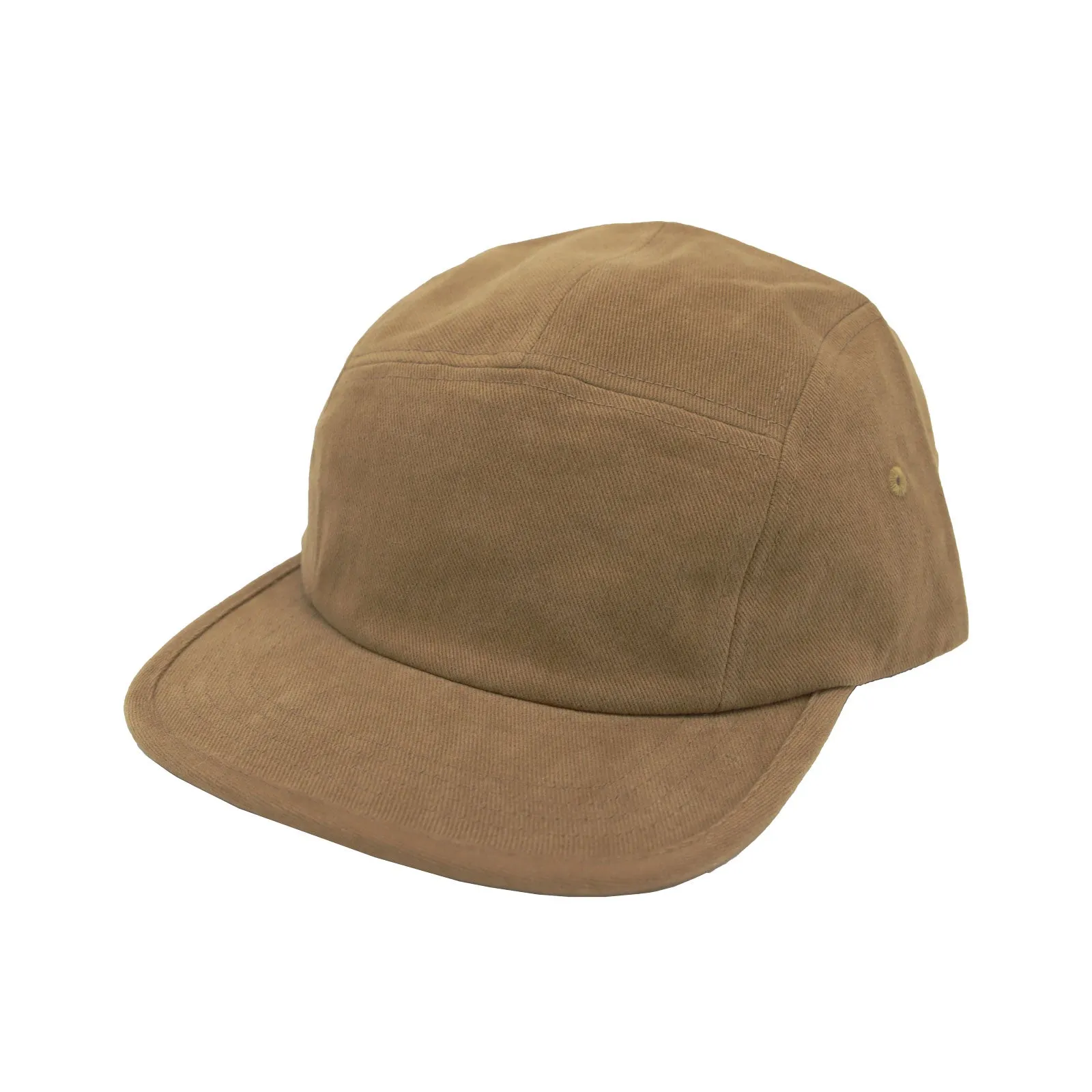 Cotton Camp Cap Lightweight 5 Panel Flat Bill Trail Hat MU21389