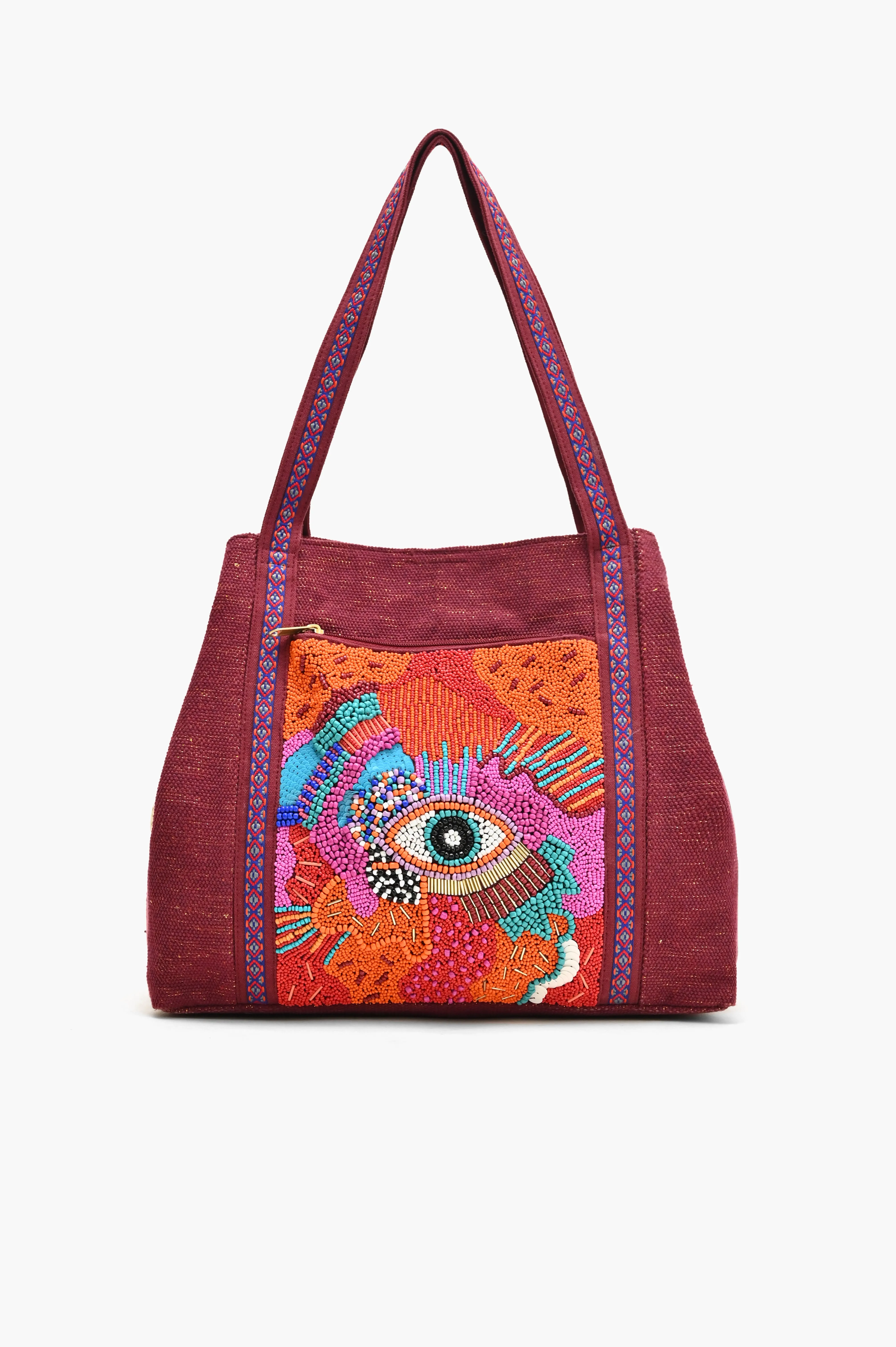 Crimson Evil Eye Day Tote