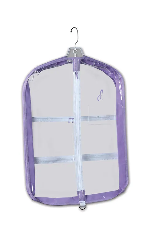 Danz N Motion - Clear Short Garment Bag (B23527) - Purple