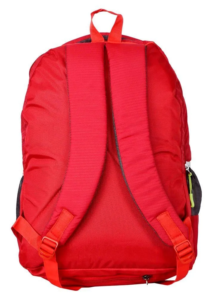 FabSeasons Printed Space Red Backpack for Multipurpose use