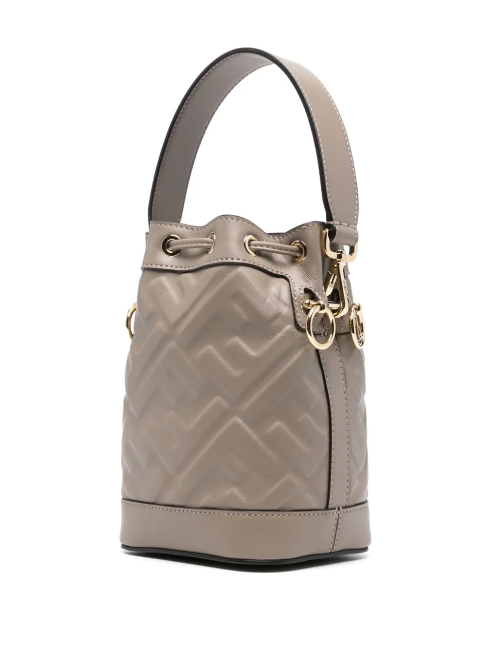 Fendi Women Mon Tresor Mini Leather Bucket Bag