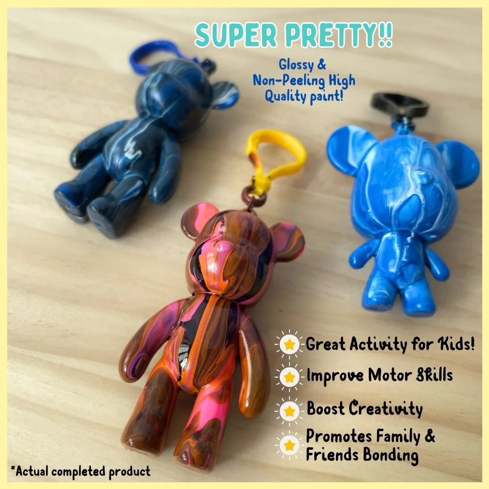 Fluid Bear Keychain Painting Kit