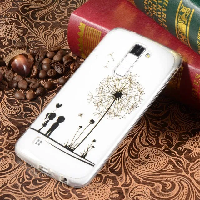 For LG K7 K8 Lte K10 Silicone Case Retro Tribe Cartoon Rubber TPU Case For LG K7 M1/ LG K8 Lte K350/ LG K10 M2 Phone Cases Cover