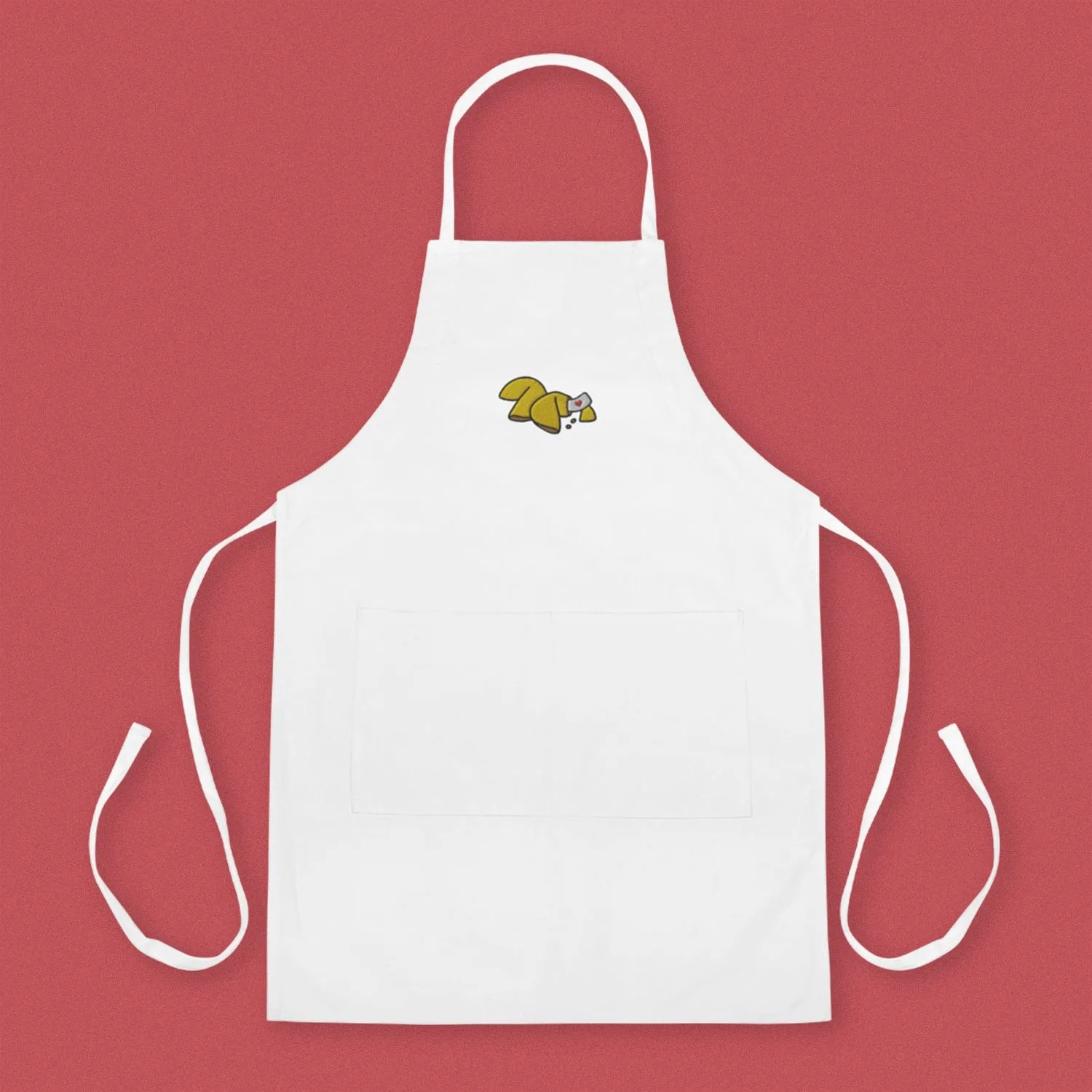 Fortune Cookie Embroidered Apron