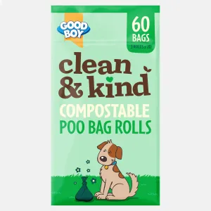 Good Boy Clean & Kind Compostable Poo Bag Rolls