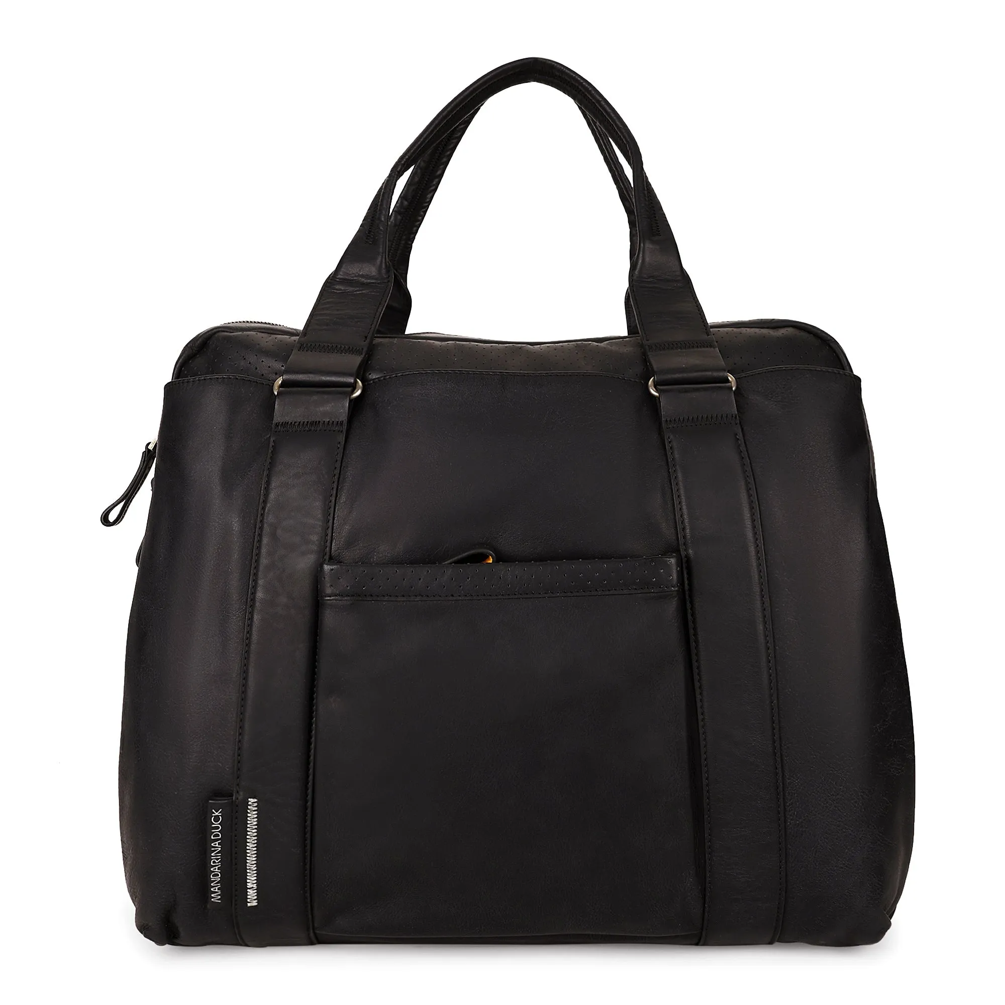 Grace Collection Limited Edition Genuine Leather Brown Laptop Bag - Mandarina Duck