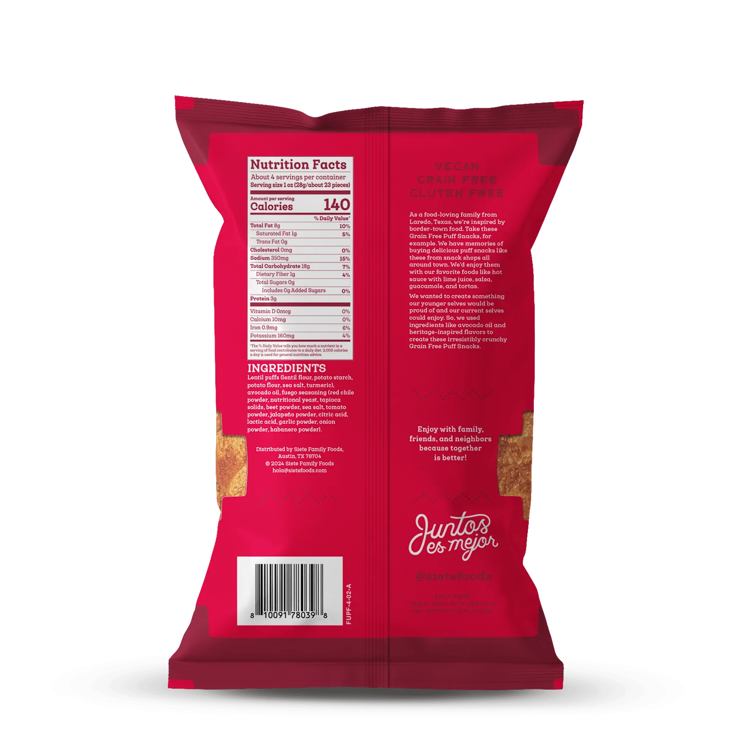 Grain Free Puff Snacks Mix - 6 bags