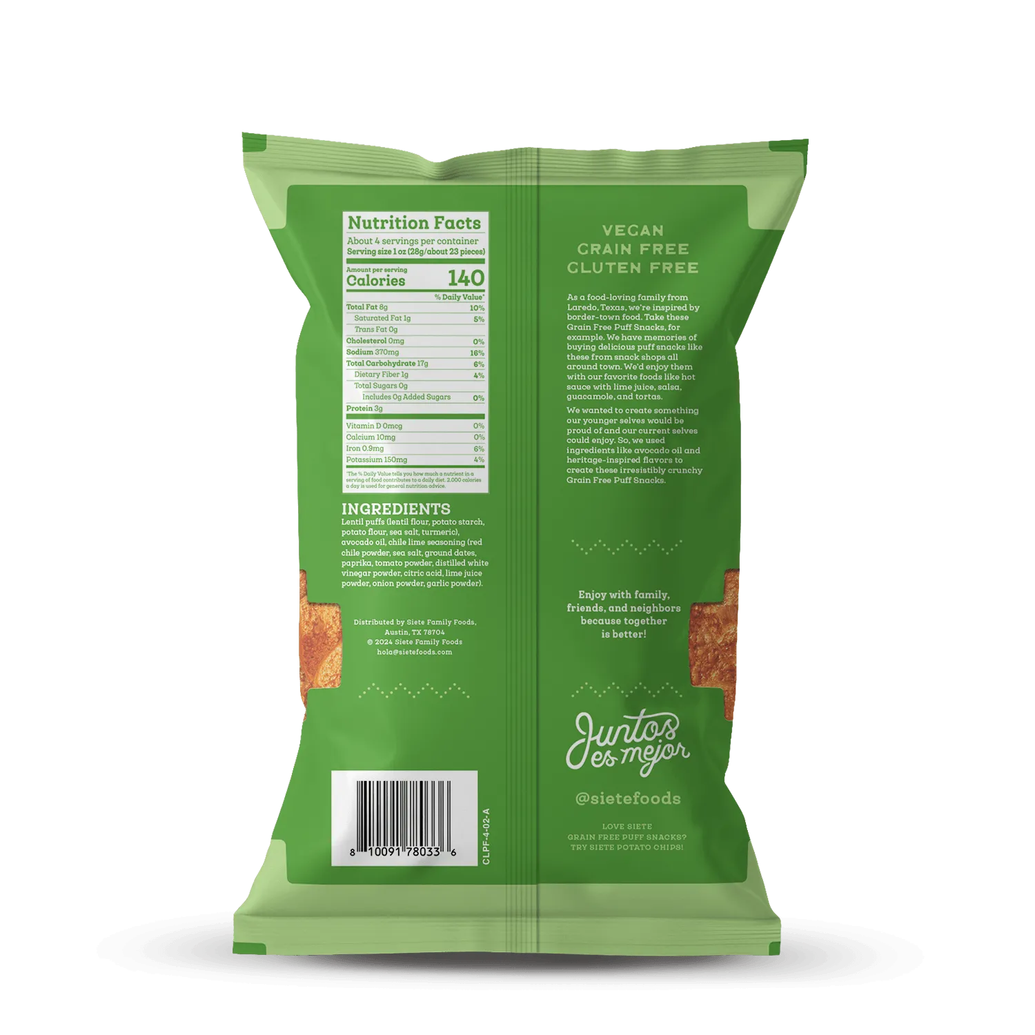 Grain Free Puff Snacks Mix - 6 bags