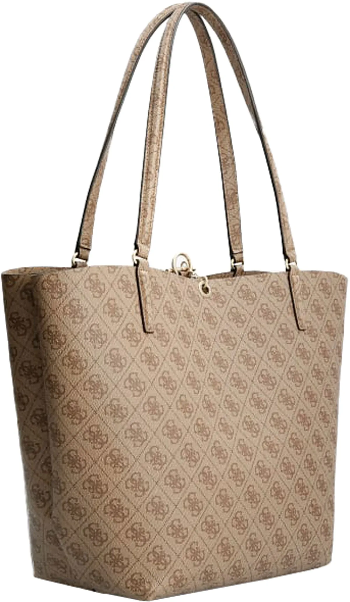 Guess Alby Toggle Tote In Lattee For Women