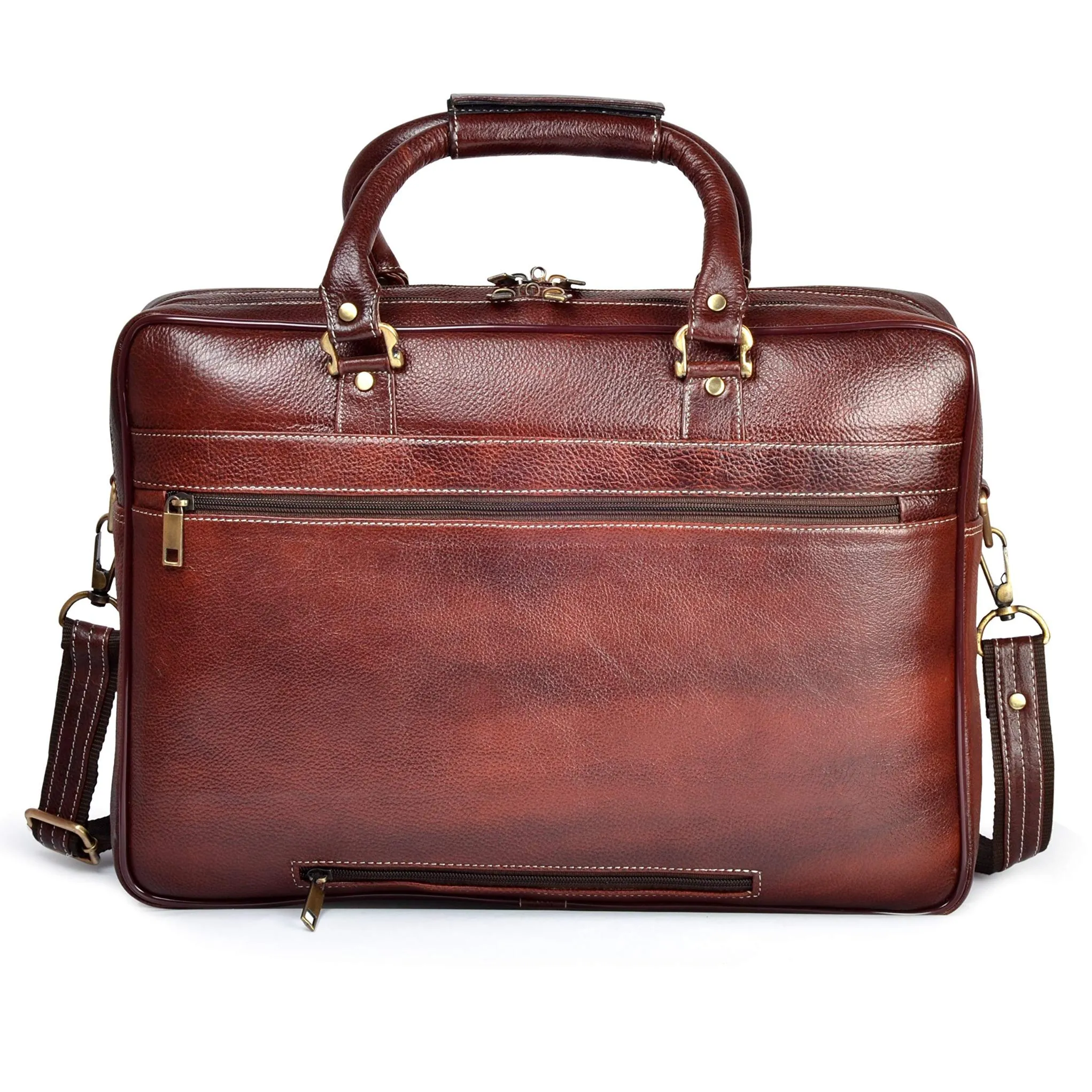 HOMER Leather Laptop Messenger Bag for Men