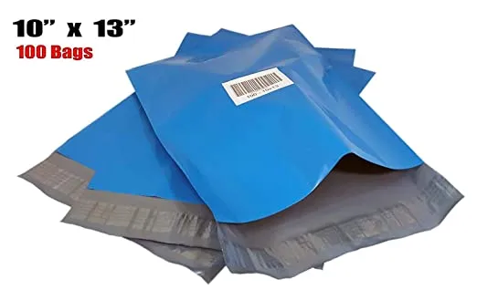 iMBAPrice 100 - New 10x13 (Blue) Color Poly Mailers Envelopes Bags (Total 100 Bags)