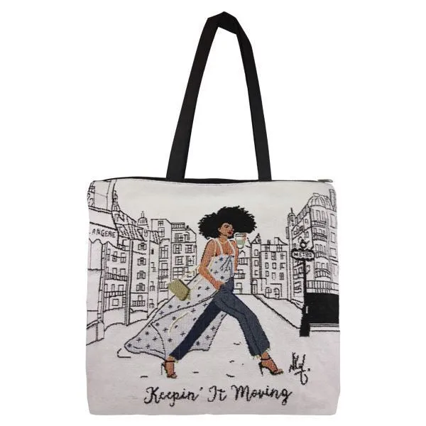 KEEPIN IT MOVING TOTEBAG