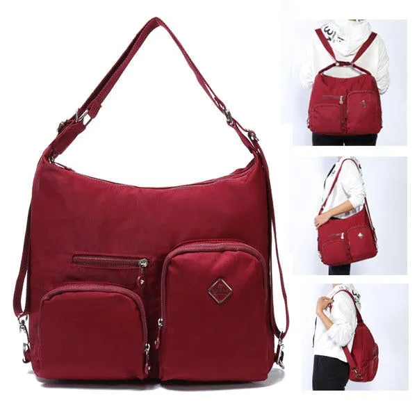 Lady Multifunctional Waterproof Oxford Shoulder Bags Leisure Backpacks