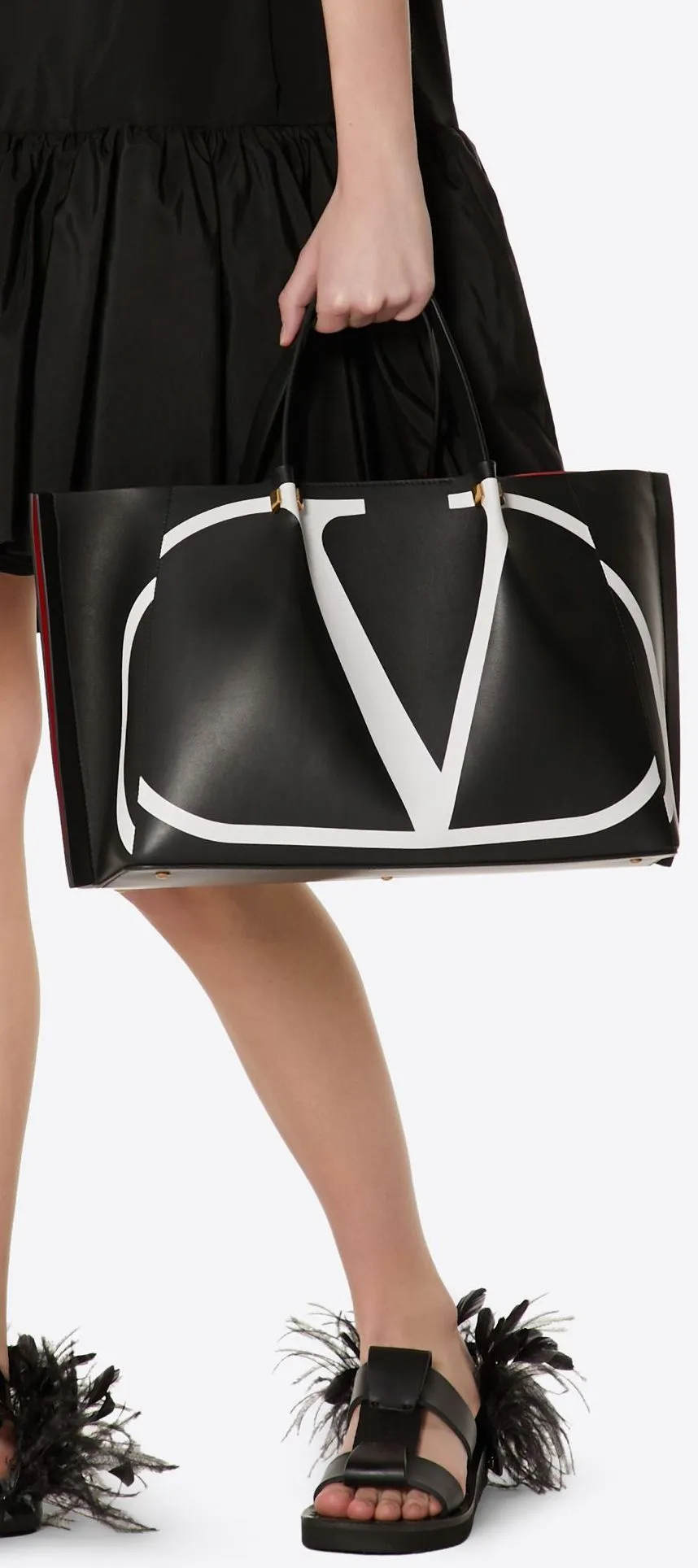 Medium Vlogo Escape Shopper with Inlay Detail