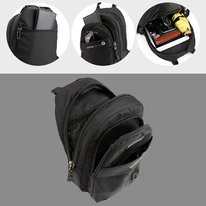 Men Multifunctional Backpack Waterproof Multi-carry Crossbody Bag Backpack