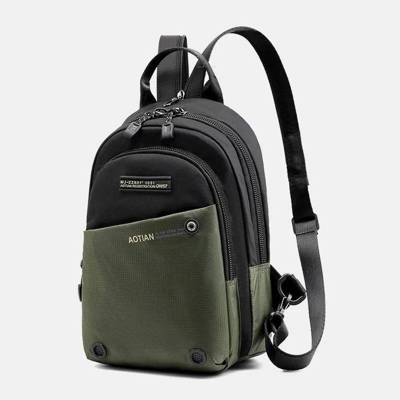 Men Multifunctional Backpack Waterproof Multi-carry Crossbody Bag Backpack