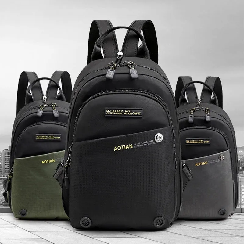 Men Multifunctional Backpack Waterproof Multi-carry Crossbody Bag Backpack