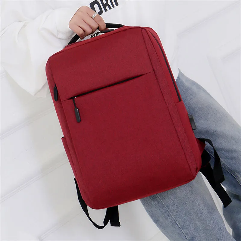 Men's Business Style Zipper Waterproof Multifunctional Travel Backpack