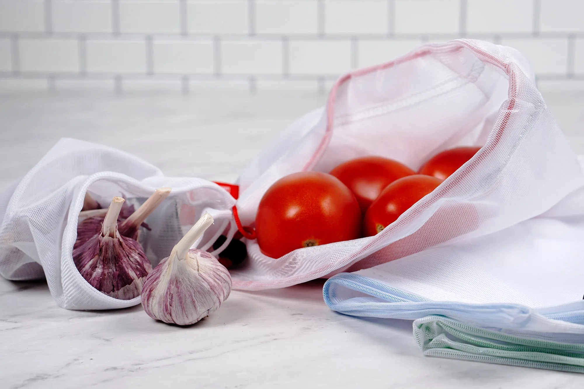 Mesh Produce Bags Set Of 3 - Large