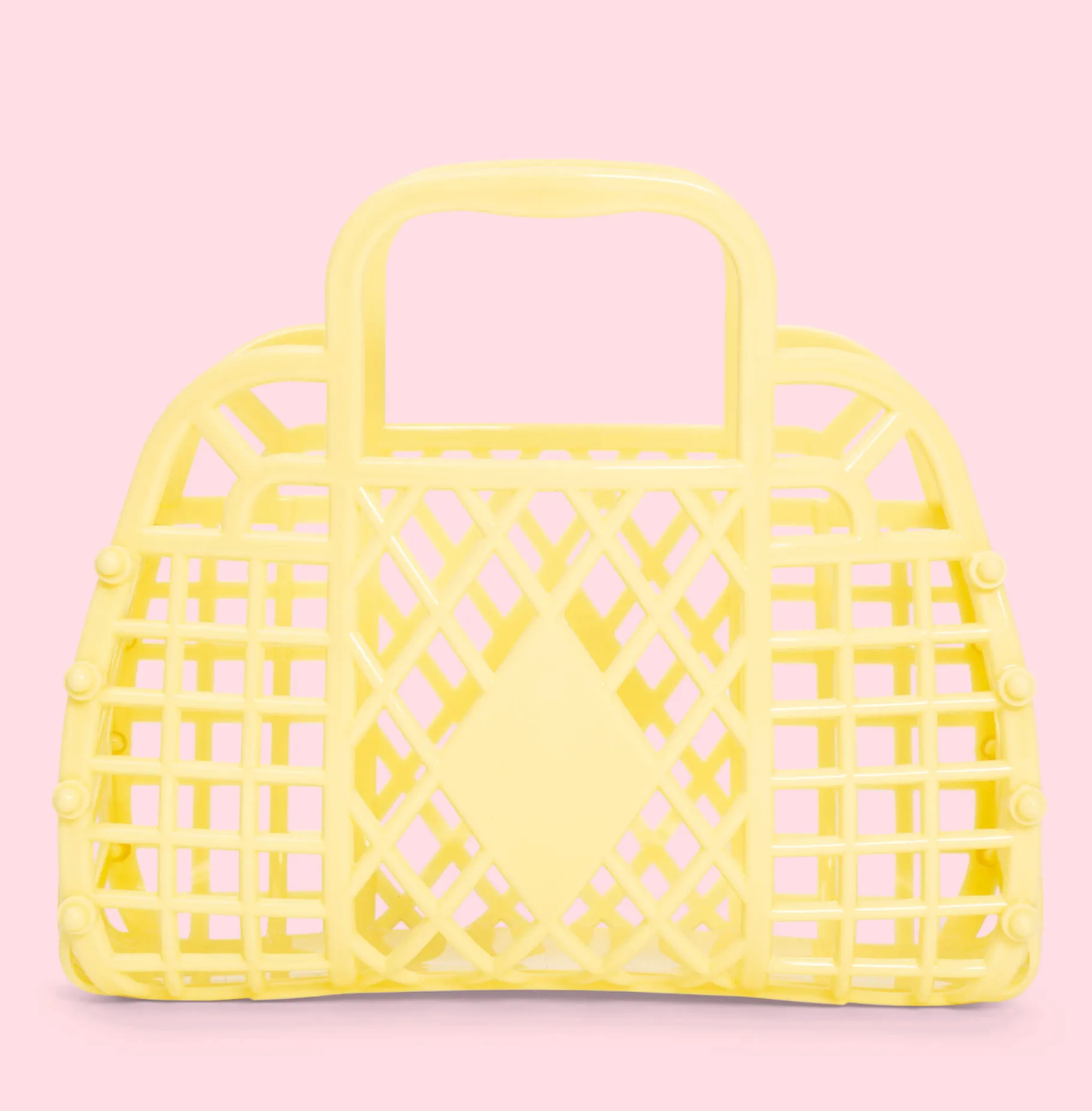 Mini Yellow Retro Basket