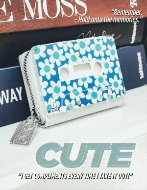 Mixtape Wallet |Blue Daisy