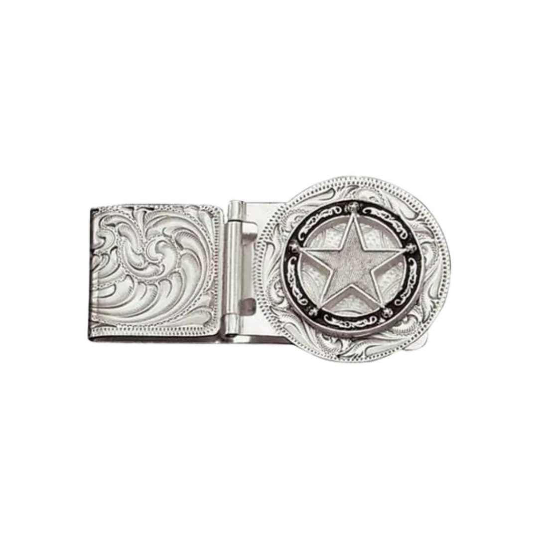 Montana Silversmiths Men's Retro Star Money Clip