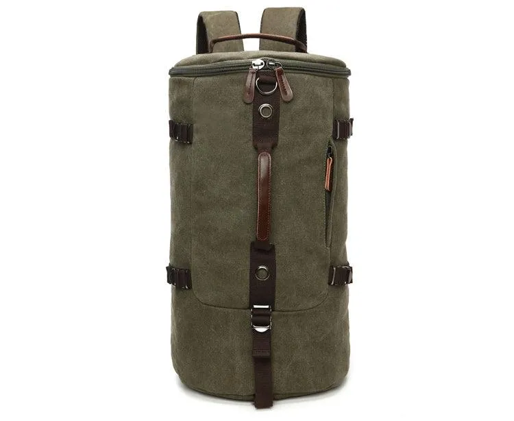 Multifunctional Outdoor Canvas Solid Back And Hand Travellers Black Bags