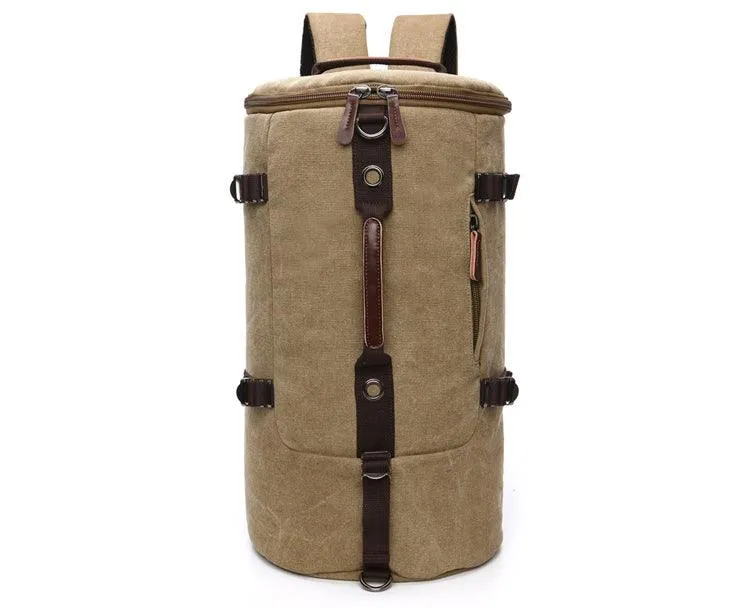 Multifunctional Outdoor Canvas Solid Back And Hand Travellers Black Bags