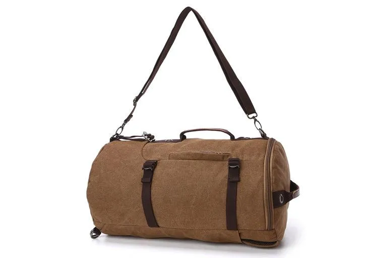 Multifunctional Outdoor Canvas Solid Back And Hand Travellers Blu Bags