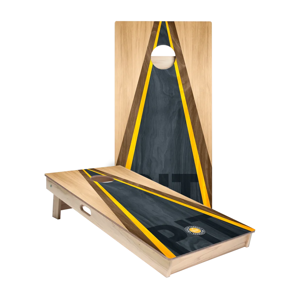 Pittsburgh Football Gameday Classic Triangle Star Cornhole Boards