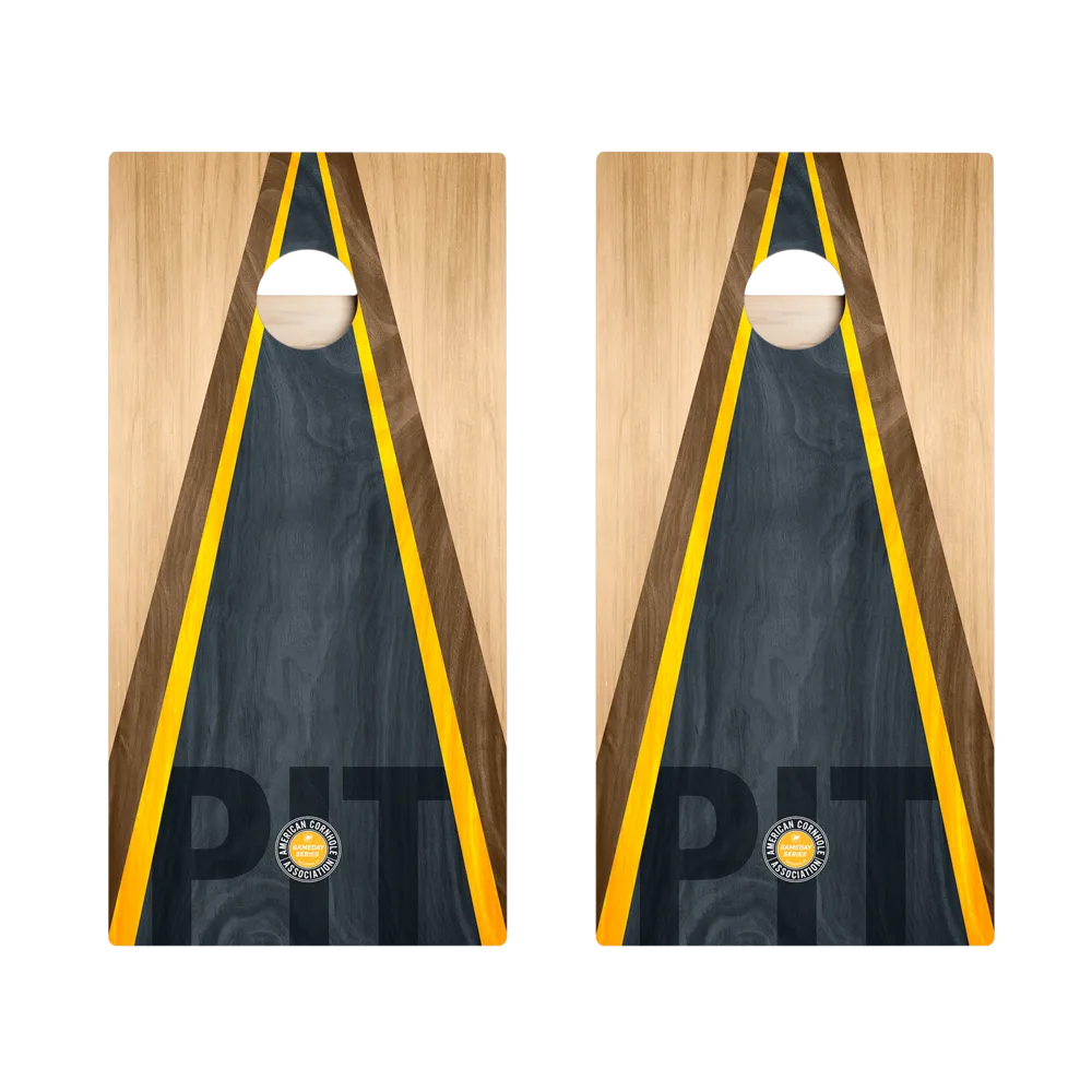 Pittsburgh Football Gameday Classic Triangle Star Cornhole Boards