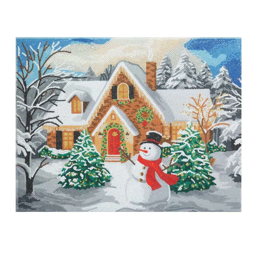 "Classic Christmas Set" Crystal Art Canvas Kit 35cmx45cm set of 2