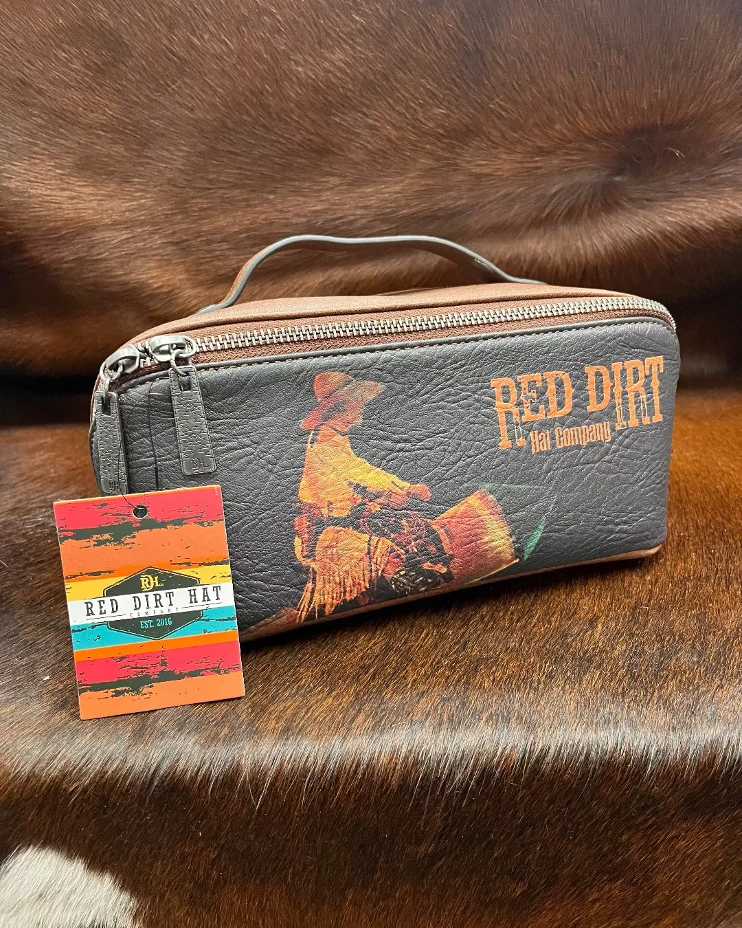 Red Dirt Hat Co. Vintage Cosmetic Cowgirl Rocket Cosmetic Pouch 24120947